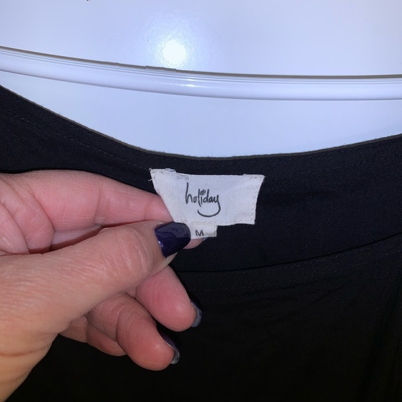 holiday Woman’s Black Adjustable Sundress with Ruffles at the Bottom - Picture 6 of 8